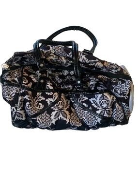 Lululemon Black White Floral  Lace Print Bag